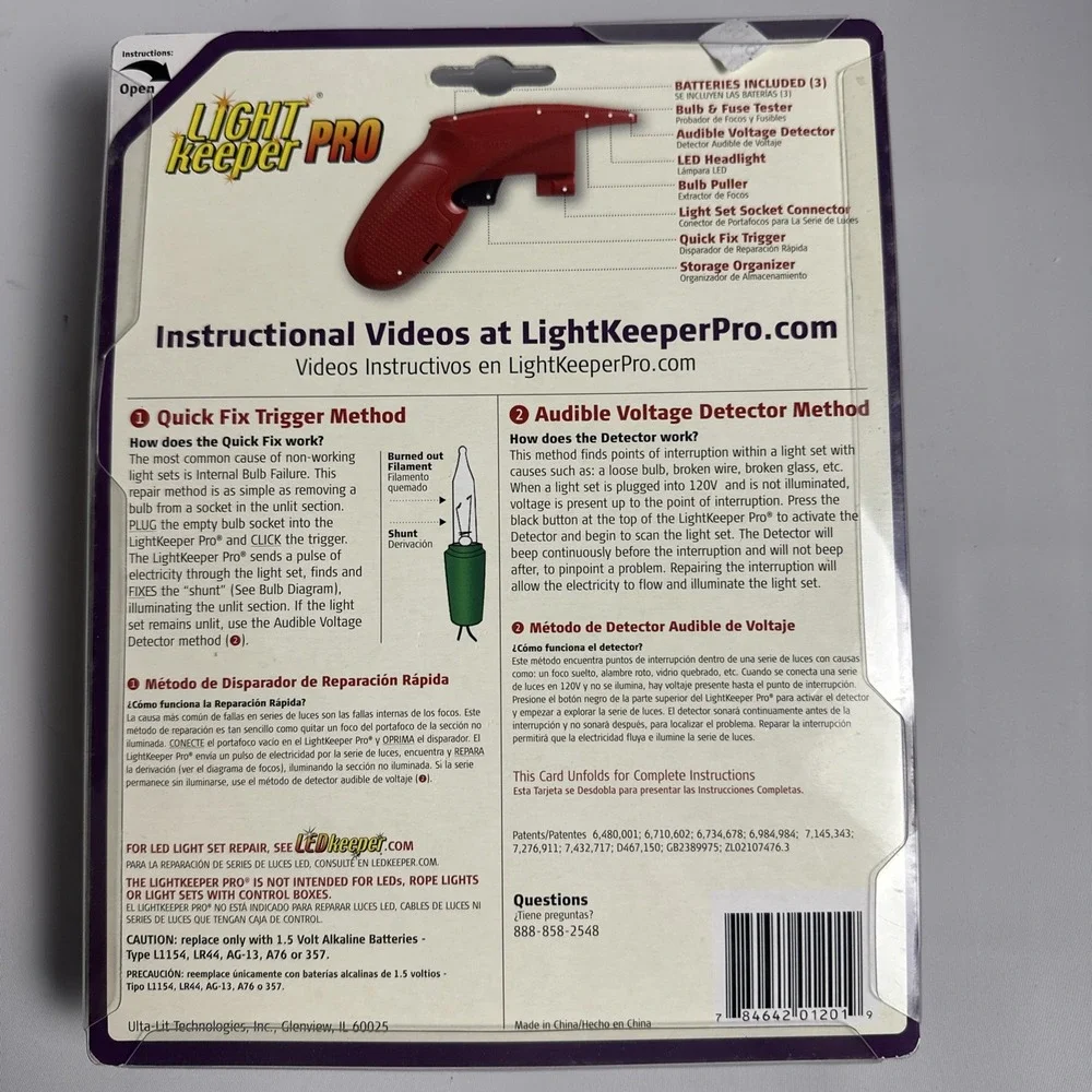 Light Keeper Pro Repair Tool Fix Christmas Incandescent String Patio NEW